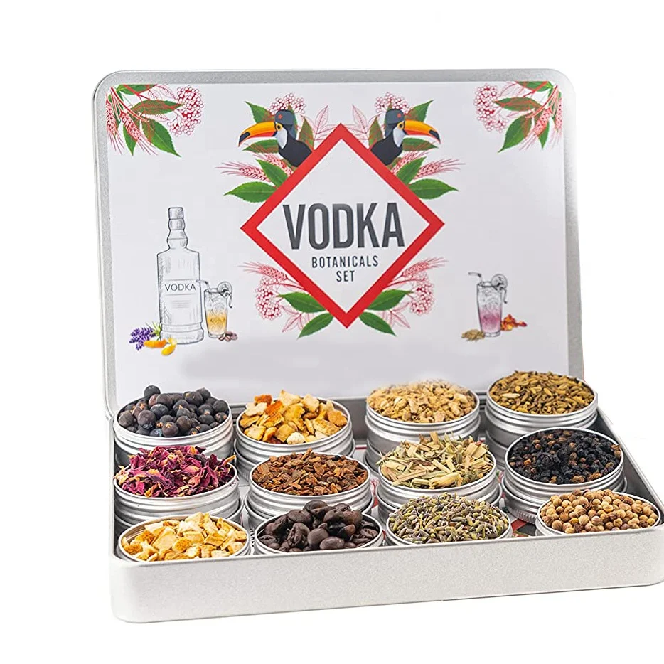 DIY Vodka Spice Set Gin-making Non-alcoholic Gin And Garnish Set Diy Kit WHISKY Infusion Funnel Jigger Whiskey Ice Stone