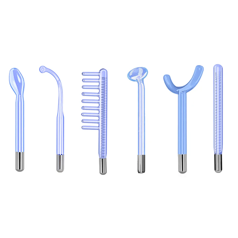 Factory price custom high-frequency skin therapy wand radio frecuencia facial neon and argon acne treatment