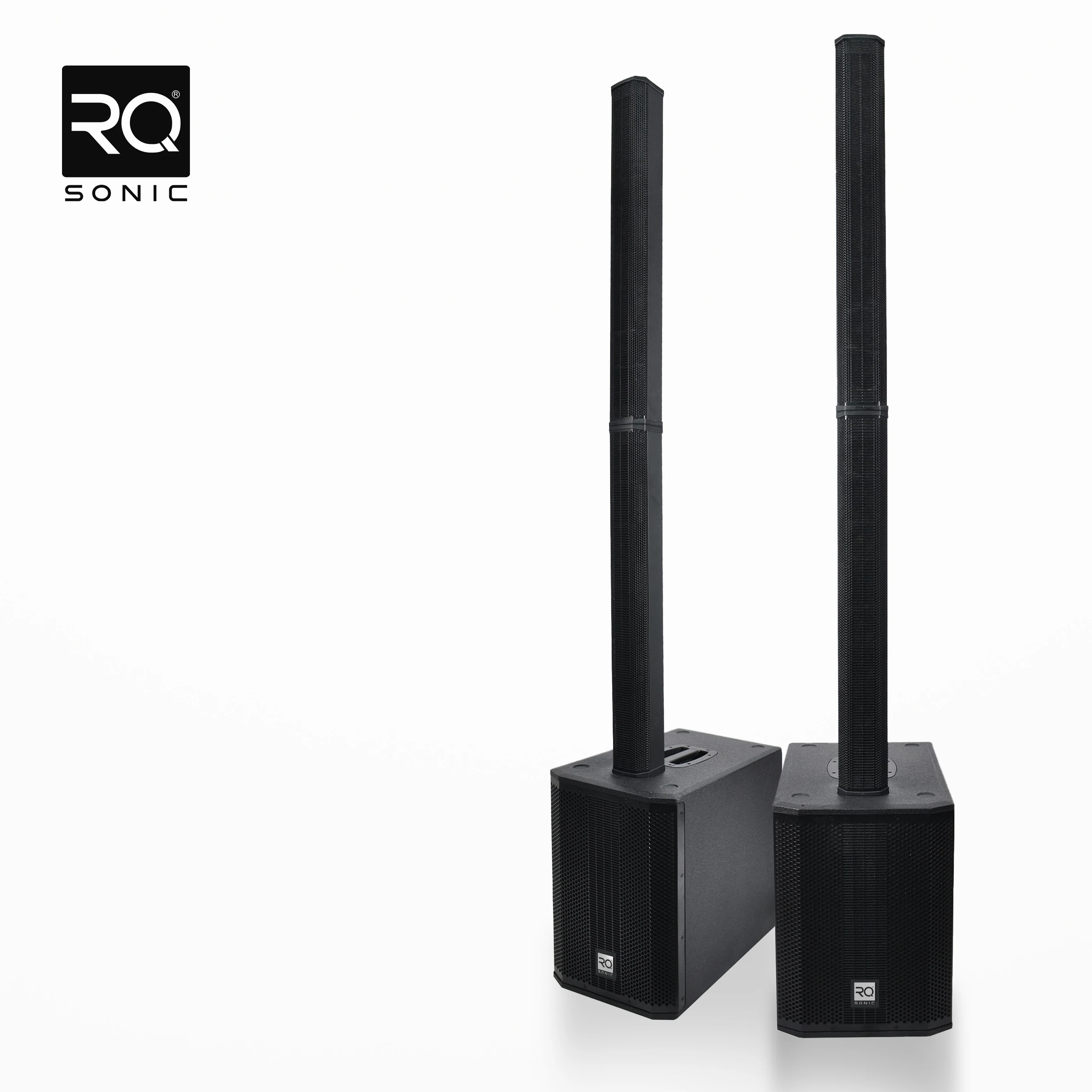 RQSONIC AC32G Wood Active Column Speaker Professional Outdoor Speaker Column Speaker with High Power Output
