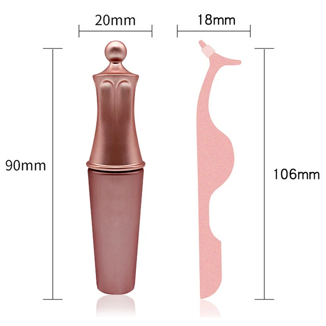 Lash textured eyelash case magnetic eyelashes kit eyeliner