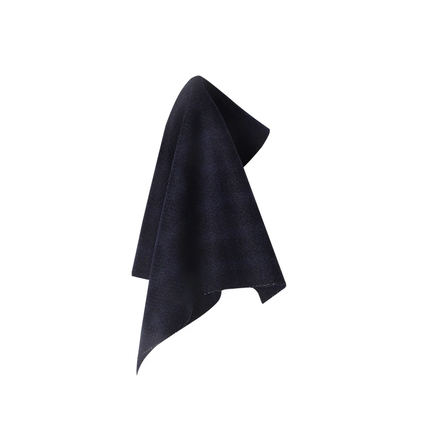 Hight Quality 30% Wool 30% Viscose 40% Polyester Brush Black Fabric Custom Print Hometextile Bedding Fabric