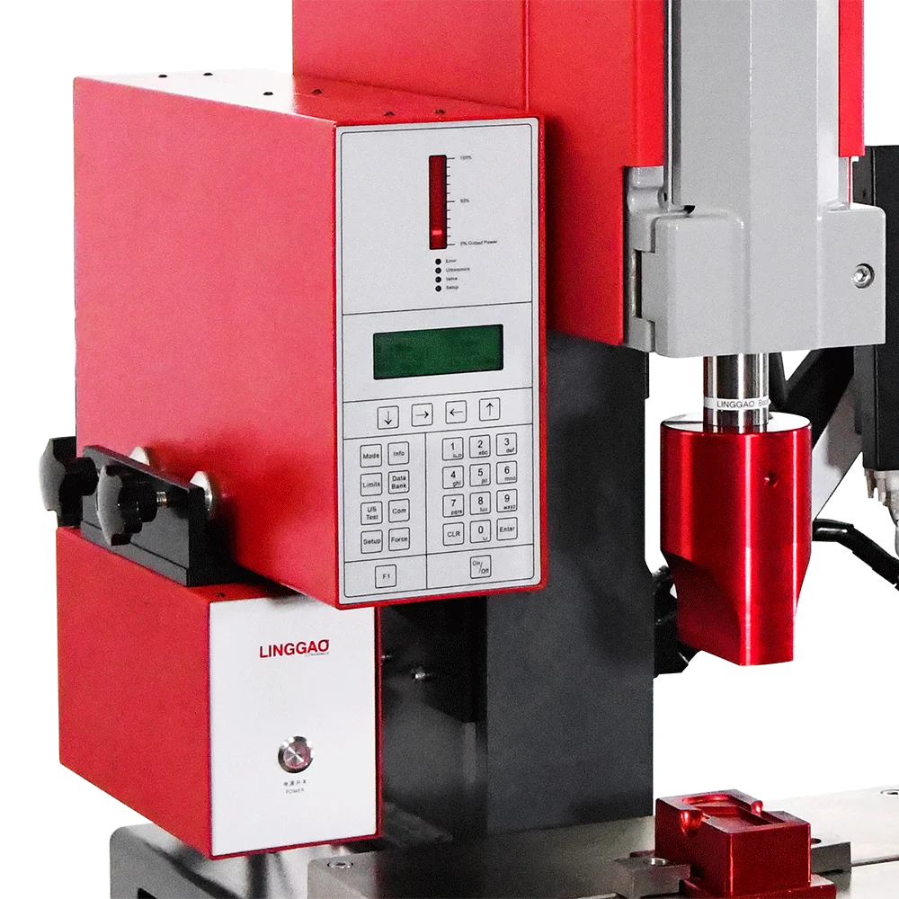 LINGGAO superb welding result small ultrasonic fabric welding machine plastic vibration welding machine