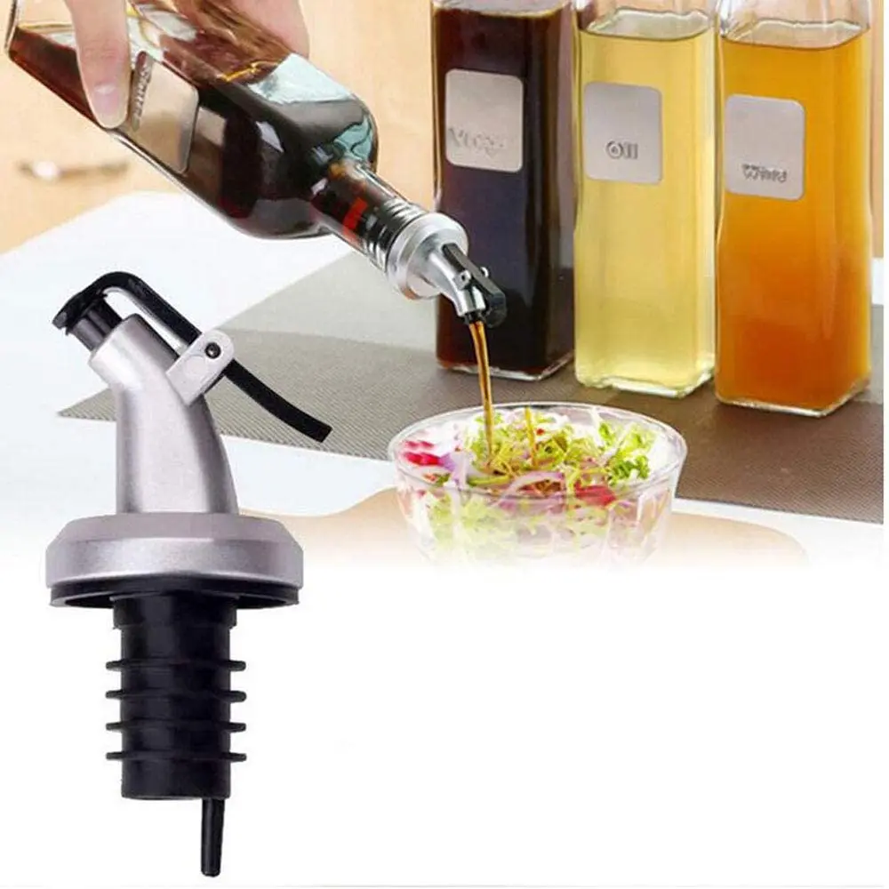 Olive Oil Bottle Stopper Spout Leakproof Nozzle Dispenser Wine Pourer for Oil, Vinegar, Salad, Wine