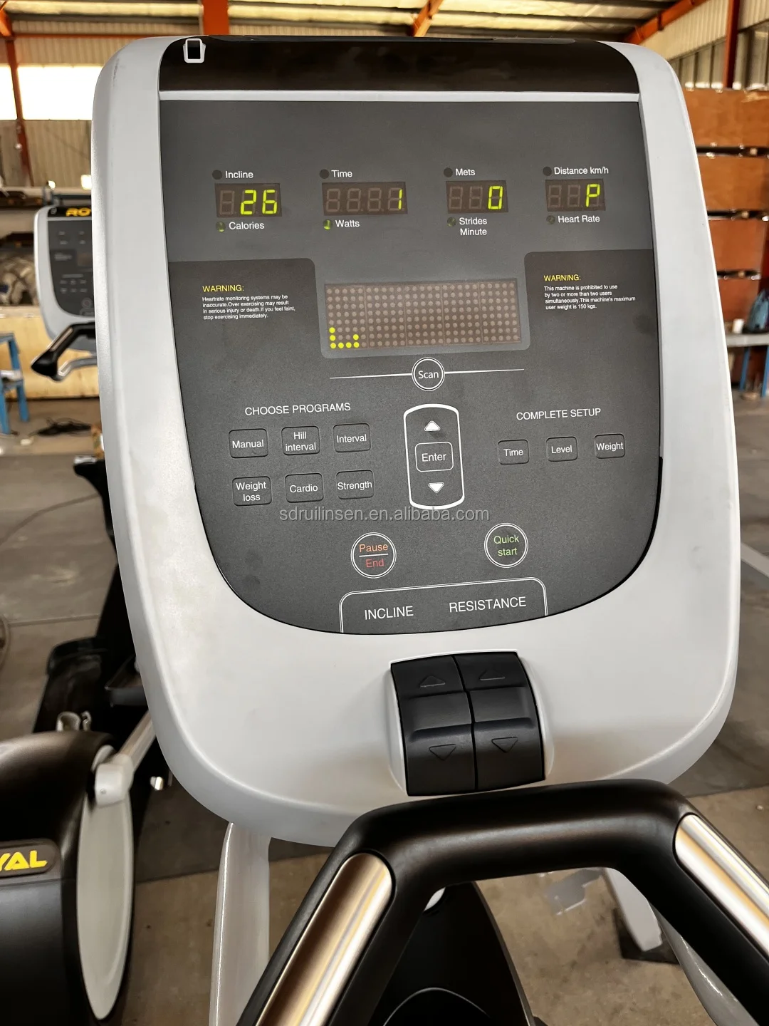 New Commercial Mirror Elliptical Machine fitness cardio equipment magnetic elliptical cross trainer