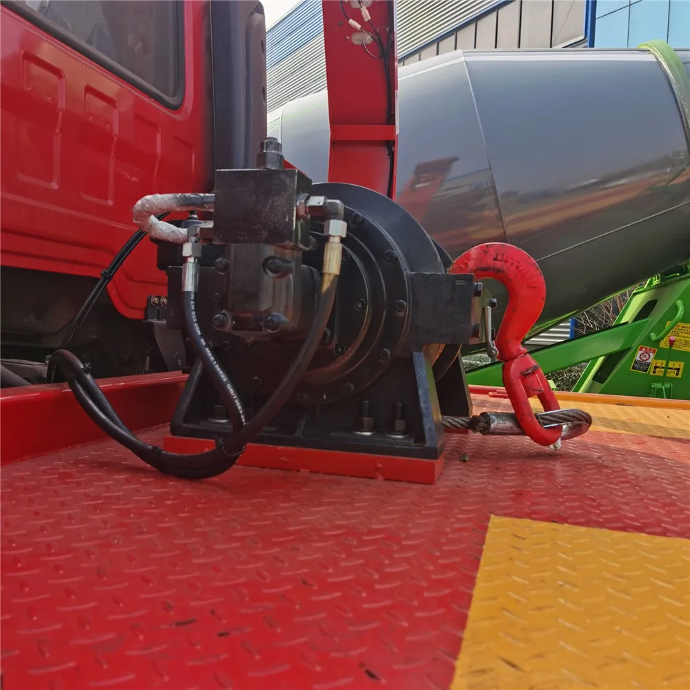 12ton towing capacity 9.6m length tilt tray bed wrecker with 10ton hydraulic winch