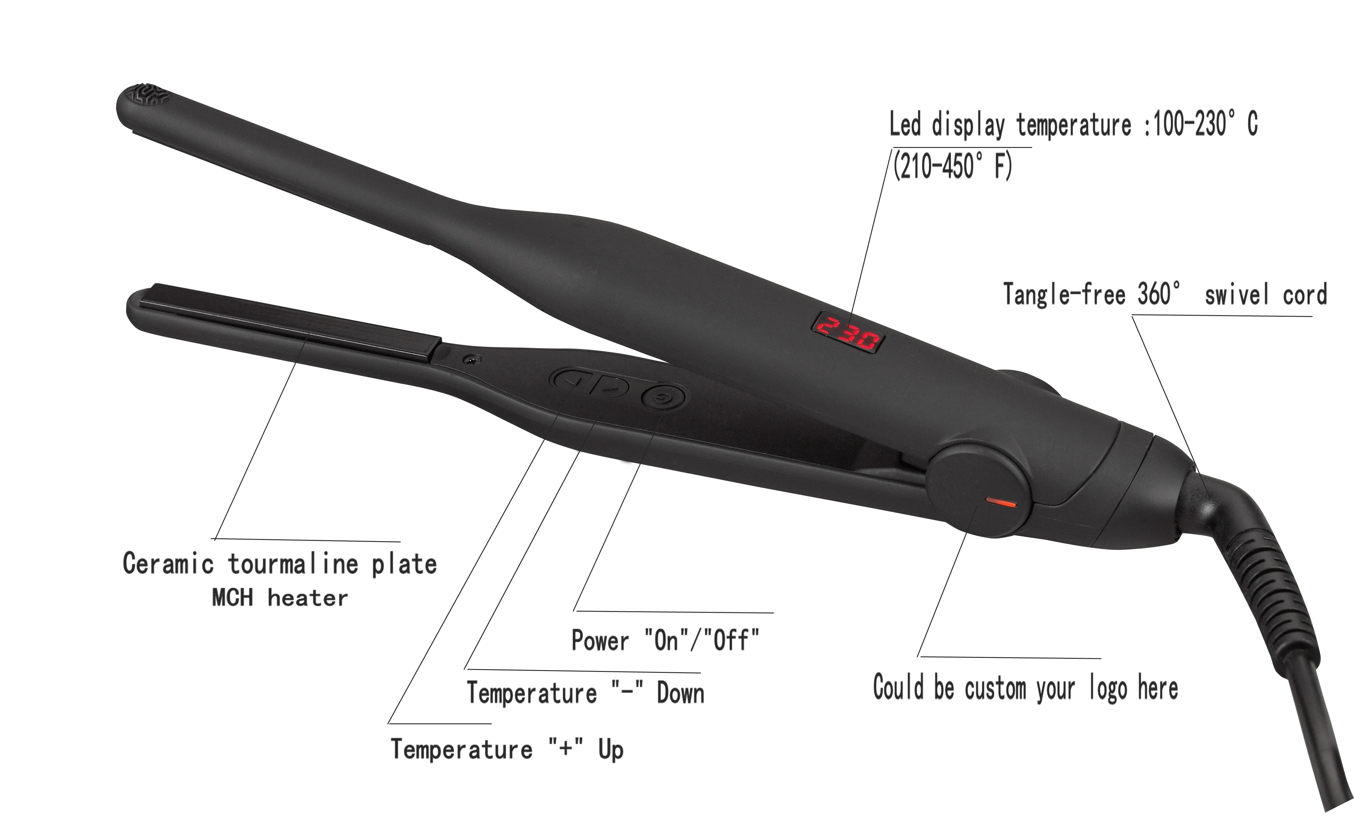 2024 top selling hair straightening irons ptc heater twist hair straightener 2 in 1 hair straightener and curler