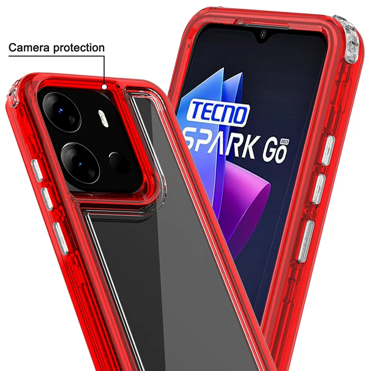 Clear Transparent Heavy Duty Phone Case For Redmi 13C  Note 11s 12 Pro 12s 4G colorful Combo Shockproof Back Cover