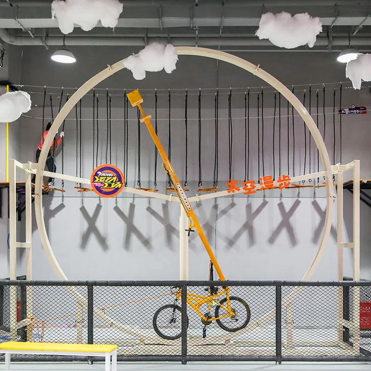 Family Entertainment Adventure Sports New Game  360 Space  Bike  Customized Indoor Trampoline Park Equipment For Adult And Child