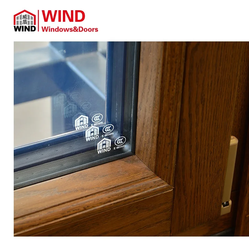 PHI Certified Aluminum Wood Window Frames Price Passive House Windows