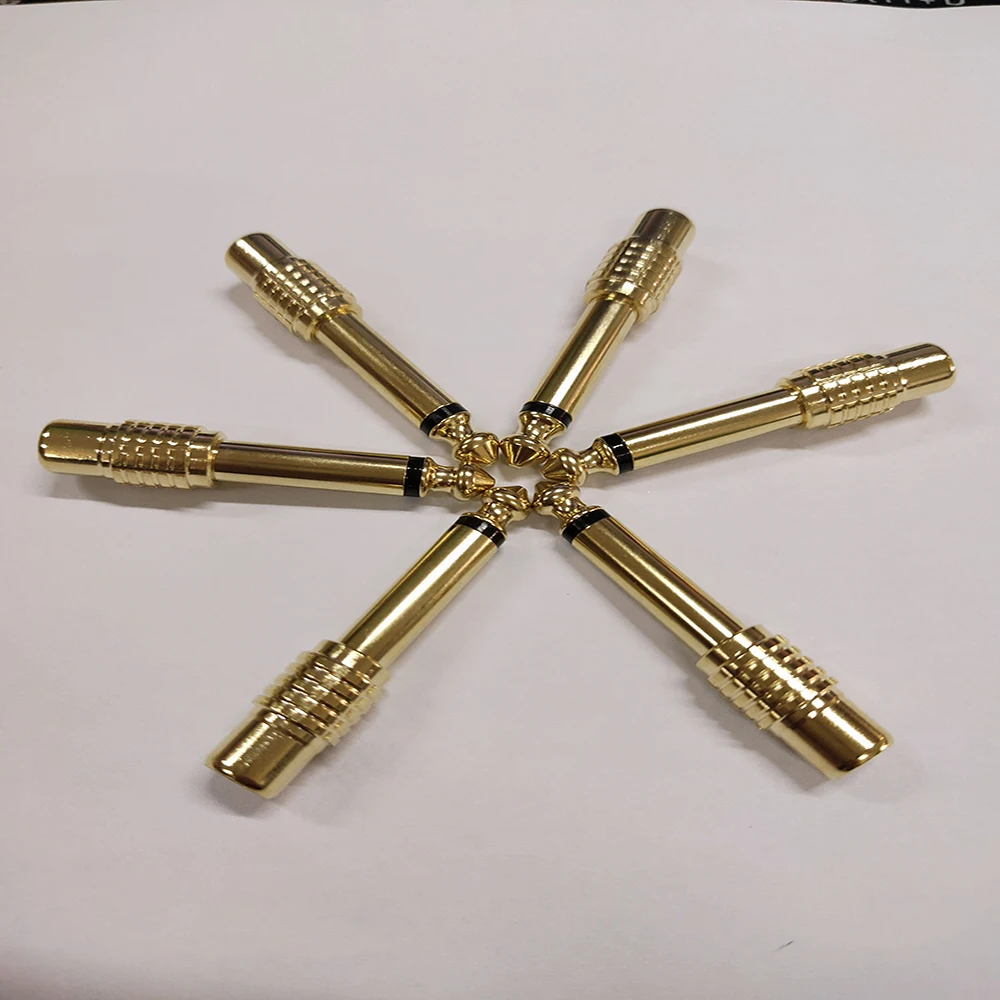 Hot 6.35mm Mono gold plated adapter 6.5 turn lotus female Mixer Audio Adapter 6.35 to RCA 6.5 to AV