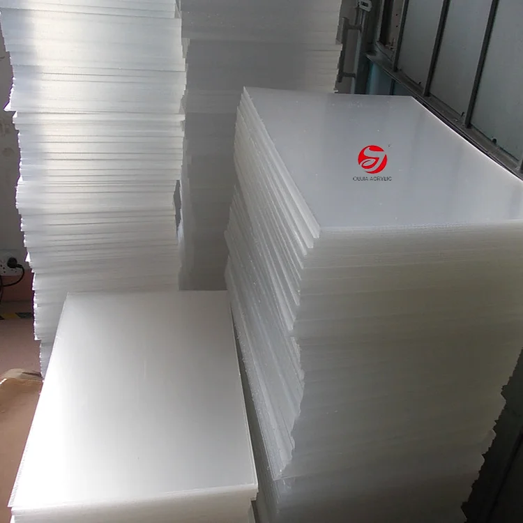 Oujia supplier custom transparent clear  1mm 3mm 12mm thick acrylic plexiglass plastic sheets acrilico