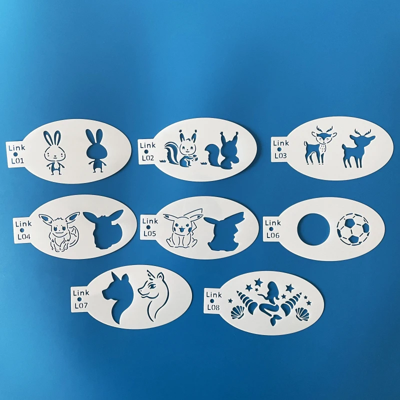 Hot sale For sport and party Non toxic professional Rainbow Split Body Painting Pigment For Kids painting stencil