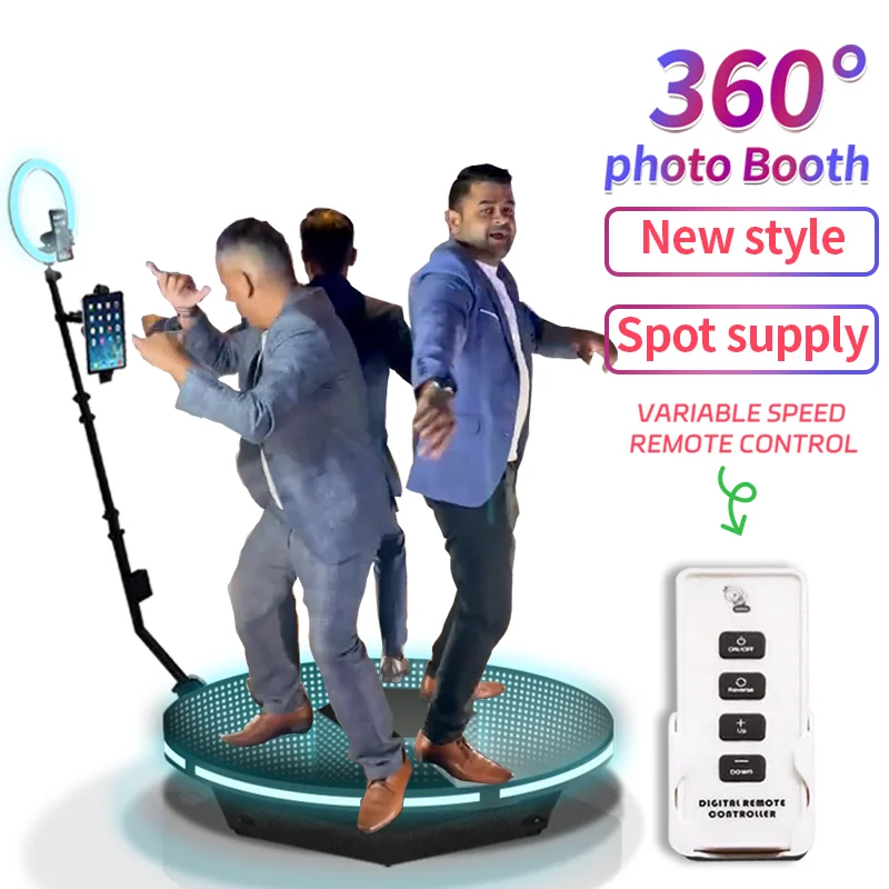 68 80 100 120 Cm Usa Warehouse Dropshipping Ready Goods Camera Supported 360 Photo Booth 360 Video Booth Spinner