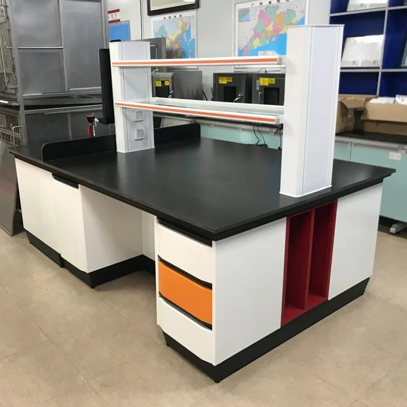Laboratory Benches and Cabinets for Physics Science Biology Study Science Lab Table Waterproof Top Body Steel