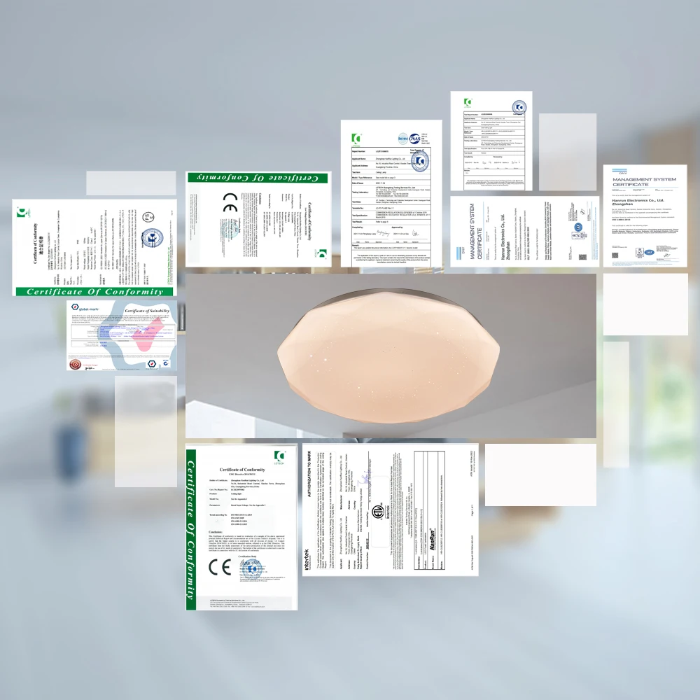 Home Decorative Hallway White Remote Dimmable Lamp Fixture Surface Modern Mounted Bedroom Living Room Round Led Ceiling Lights