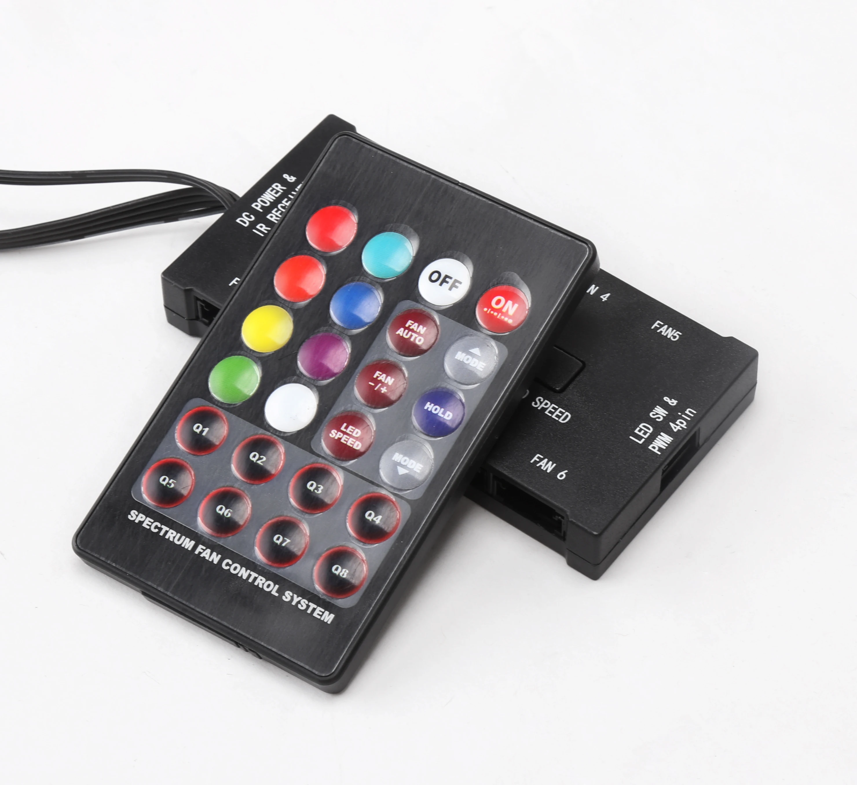 SAMA Wholesale Multi Cooling Fan Compatible with 3pin and 4pin Motherboard Control Multi Function Hub Rgb Remote Controller