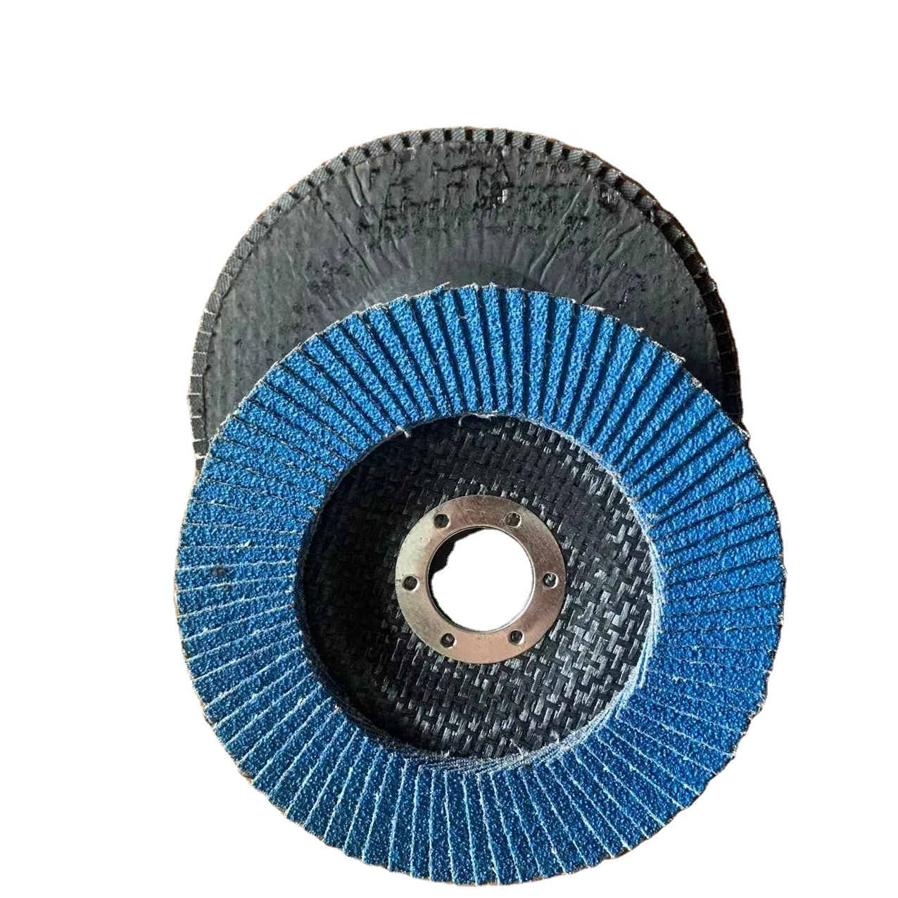 Blue Plastic Fiber Backing Sanding Super Abrasive Cloth Polish Abrasive Flap Disc