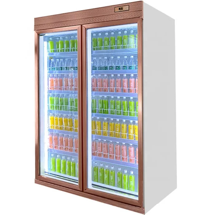 Commercial Refrigerators Glass Door Wine Cooler Refrigerator Beverage Display Fridge
