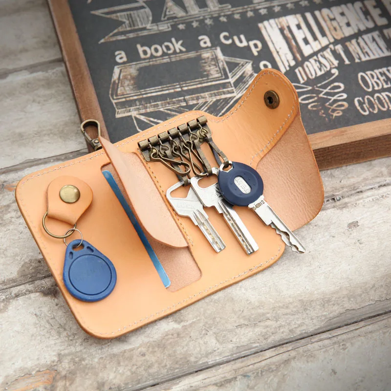 Best Real Men Compact Key Holder Leather Custom Key Case 5117