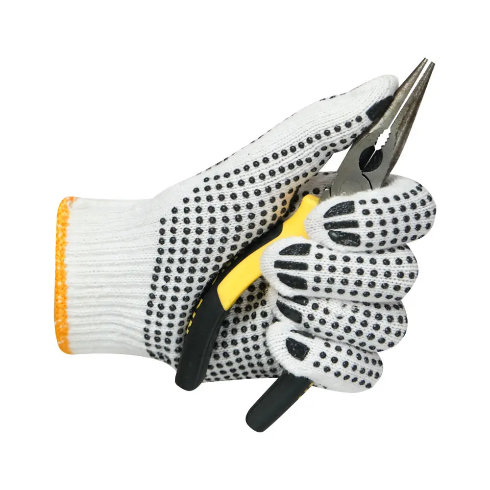 Pvc Dotted Gloves Cheap White Blue Gloves Safety Work 10g Blue Pvc Cotton Cheap Gloves
