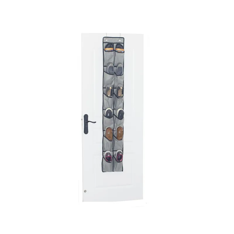 Thick Oxford Fabric Over the Door Shoe Organizer 12 Pockets Hanging Shoe storage Holder for Bedroom