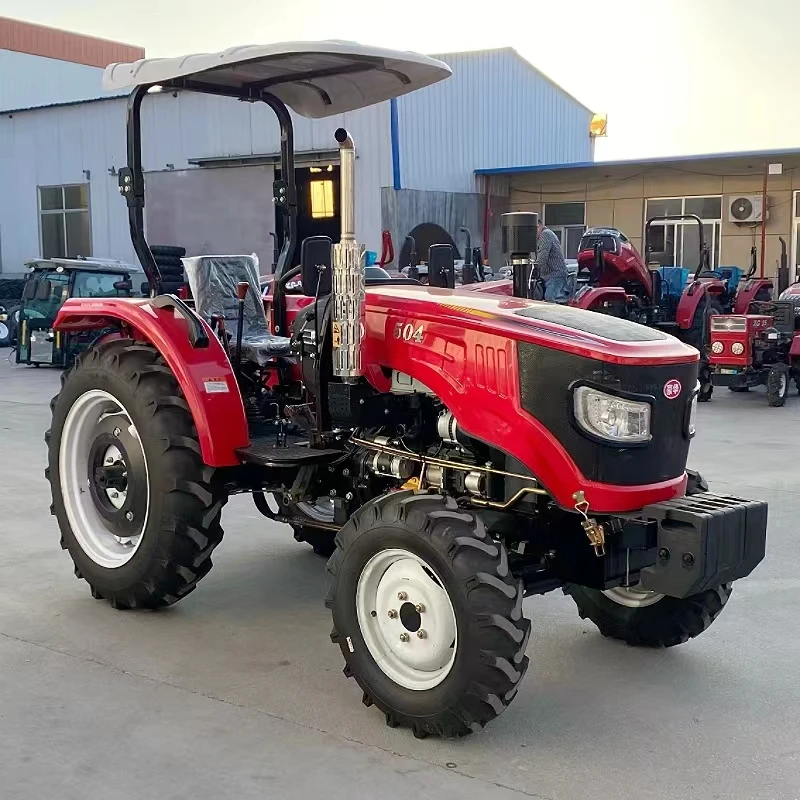 Китайский маленький трактор мощностью 80 л.с. 804 90 904 4WD с двигателем YTO и кабиной C