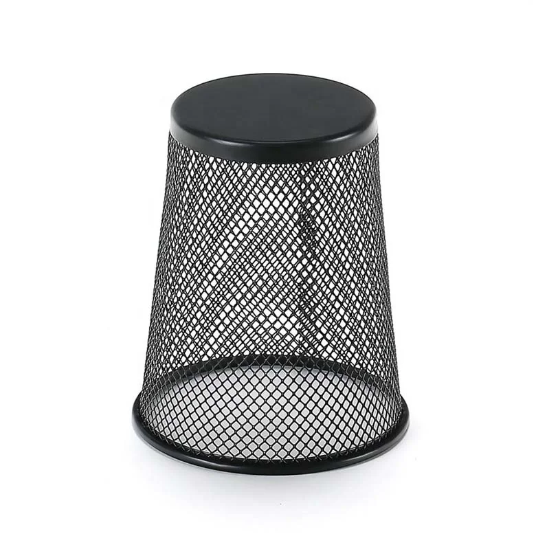Office Stationery Conical Metal Mesh Wire Pencil Holder