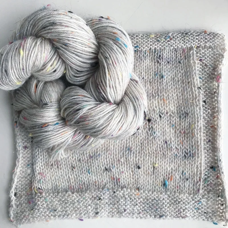 Free Shipping Lotus Yarns  Merino Nep Yarn With  Lurex Angelina 200m/50g Natural Color For Hand Knitting