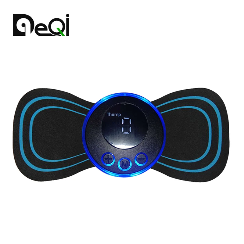 DQ-205 Portable EMS Muscle Stimulator Massager Menstrual Period Cramp Device Tens Back Pain Relief Smart Cervical Neck massager