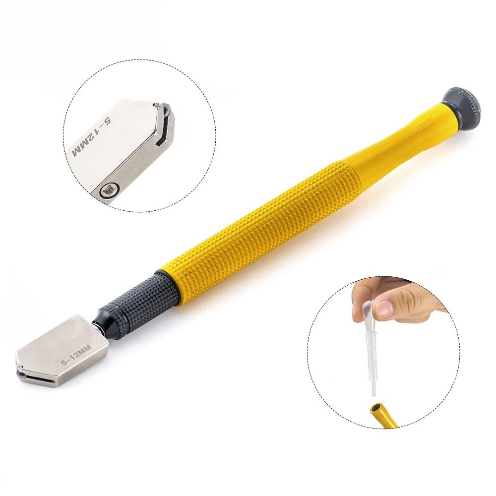 2mm-12mm pencil style oil feed carbide tip glass mirror mosaic tile cutting tool glass cutter