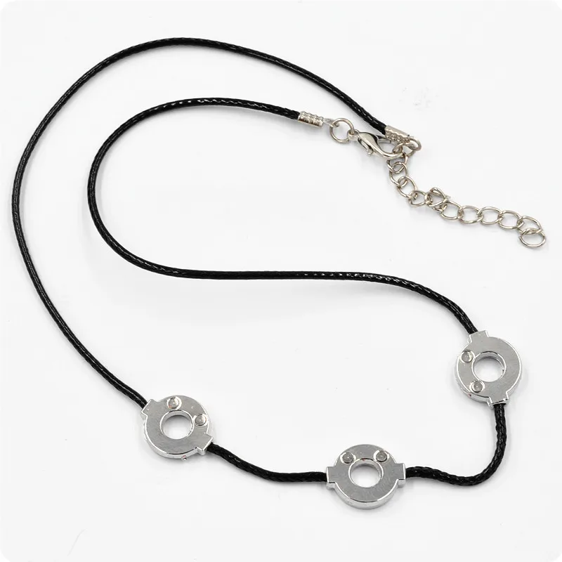 Anime Necklace 48 cm adjustable length anime Uchiba Rimachi necklace with 3 pieces of metal pendant role play