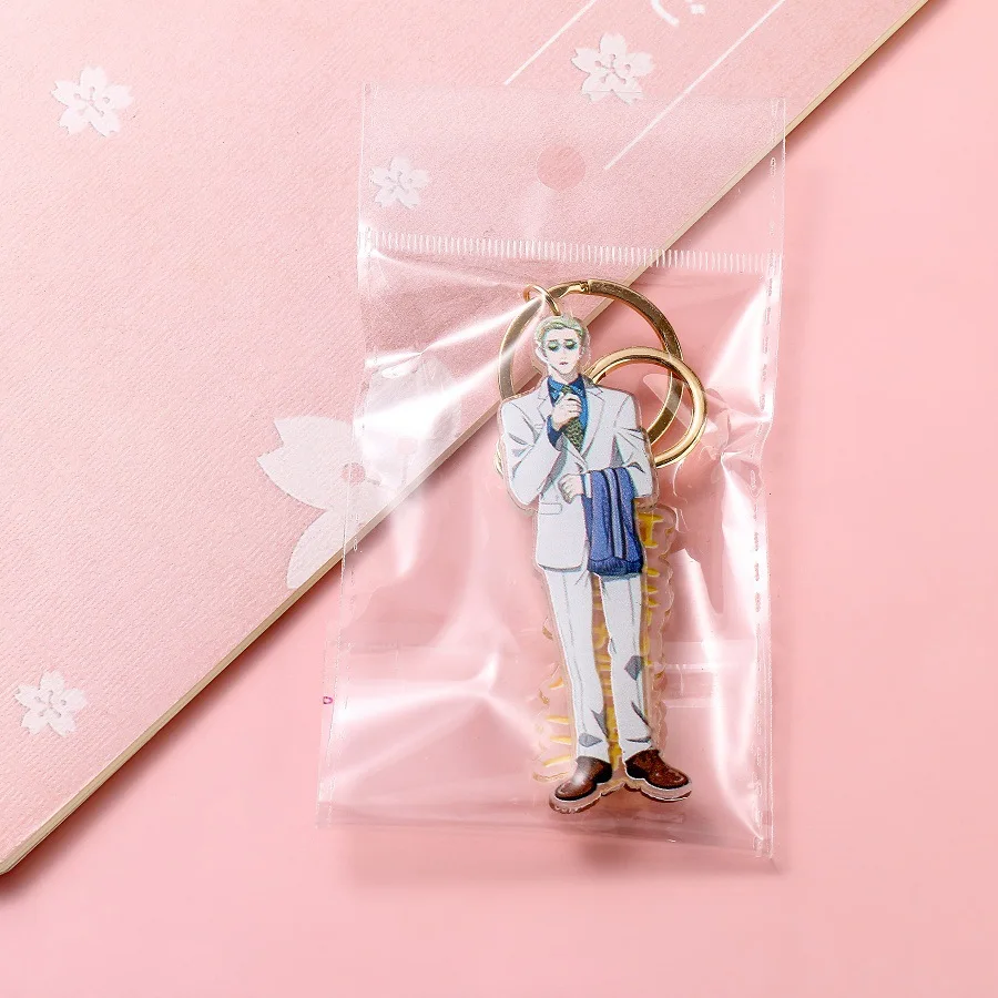 Wholesale Japanese Anime Acrylic Keychain Jujutsu Kaisen Cartoon Winter Plastic Transparent Keychain