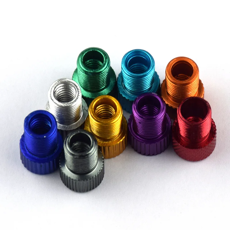 Bike Valve Adapter - Convert Presta to Schrader - French/UK to US Inflate Tire Using Standard Pump or Air Compressor