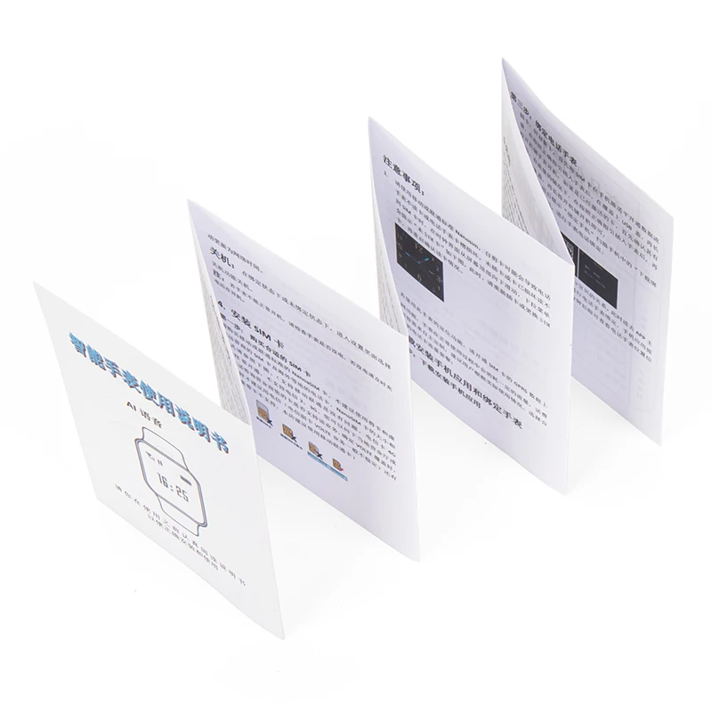 Printing customization Consumer electronics Jewelry Watch Eyewear a3 folding paper manual