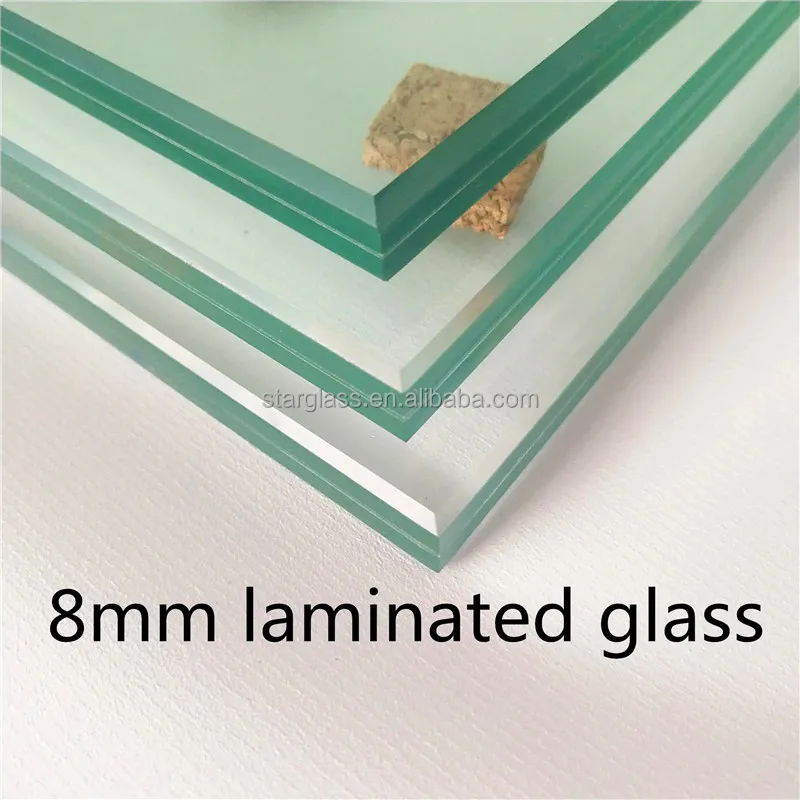 Waterproof Building Designed Fireproof Construction Decorative Safety 8mm laminated glass Building Glass