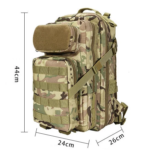 QXMOVING Outdoor Sports Travel Bags GYM Navy Waterproof Hiking Large Tactical Backpack With Laptop Interlayer