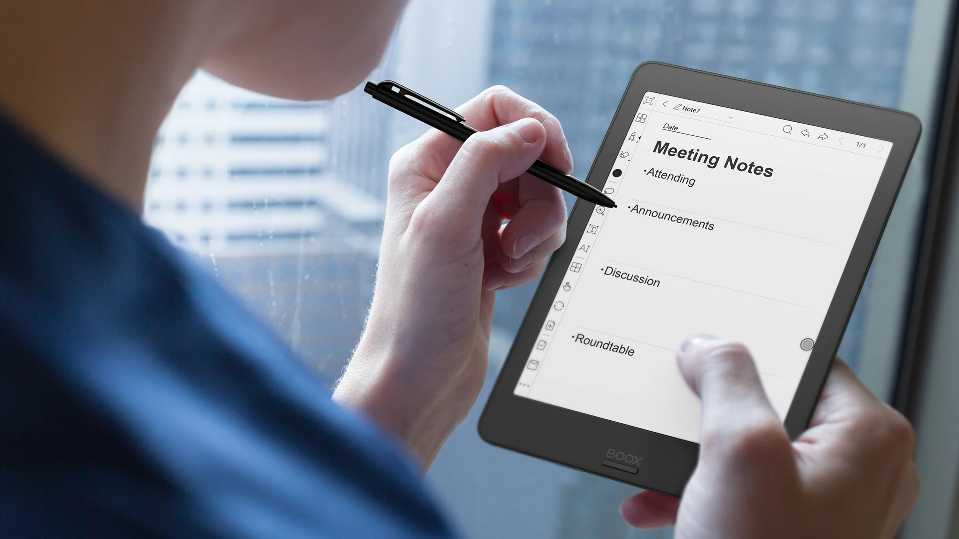 
2020 hotsale model BOOX Nova2 7.8 inch Digital Notepad with front light and wacom pen suitable for home-based learning 