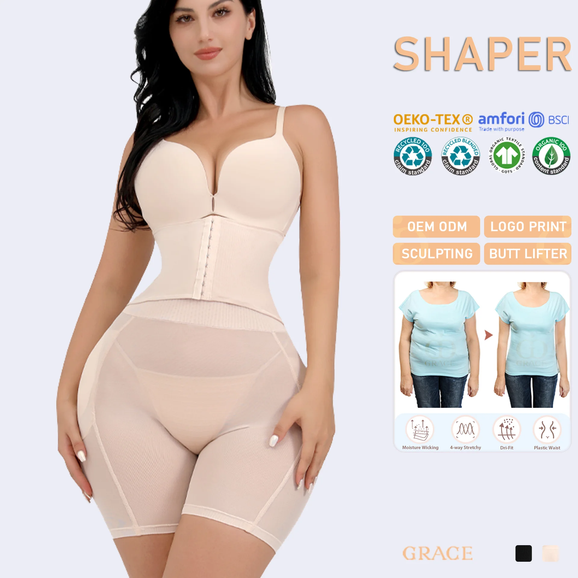 Abdomen High-waist Buttocks Slimming Pants Tight-fitting Postpartum Shaper Waist Pants Trimmer Butt Lift Waist Trainer Shaper