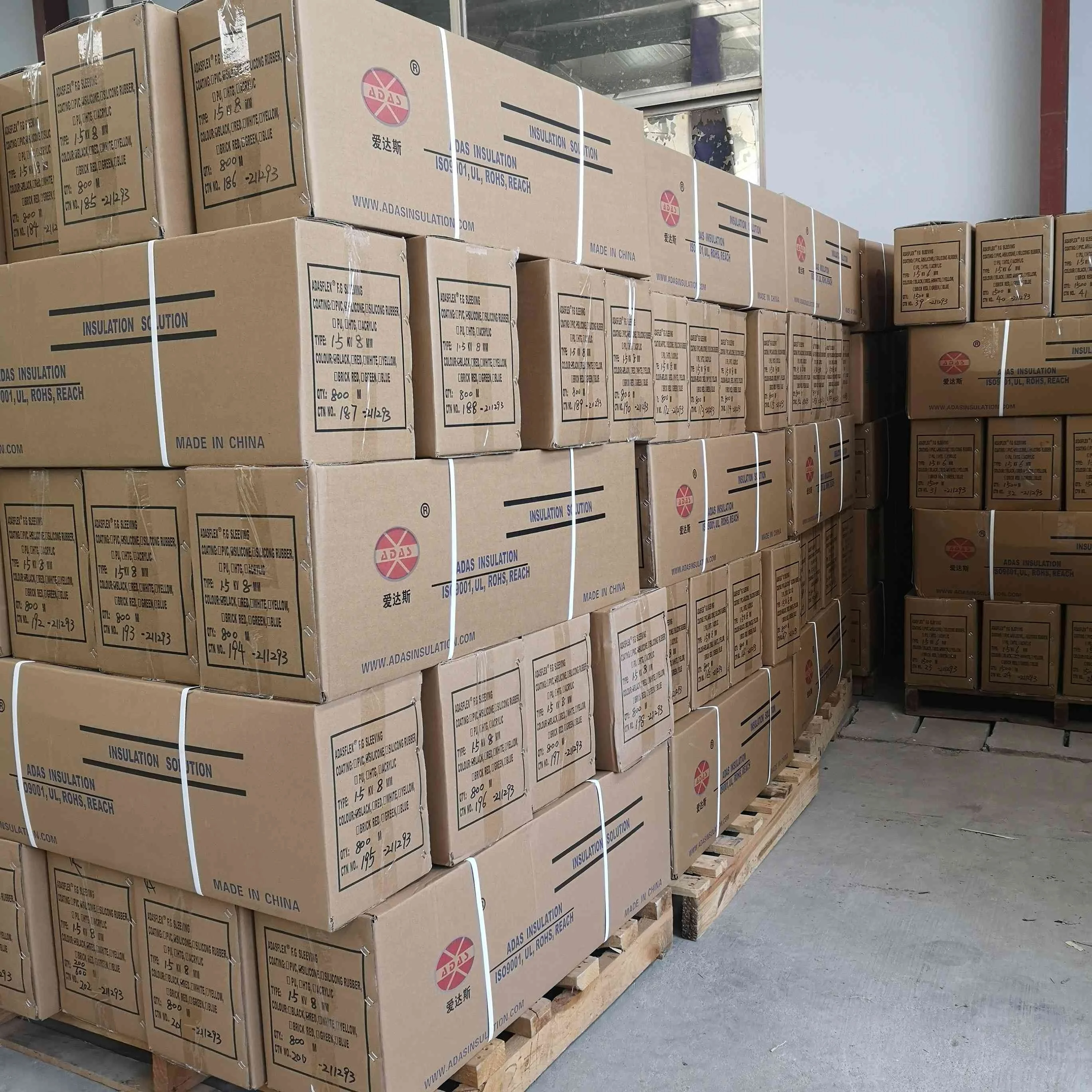 4KV White Color Silicone Coated Fiberglass Sleeving For Cable Wire