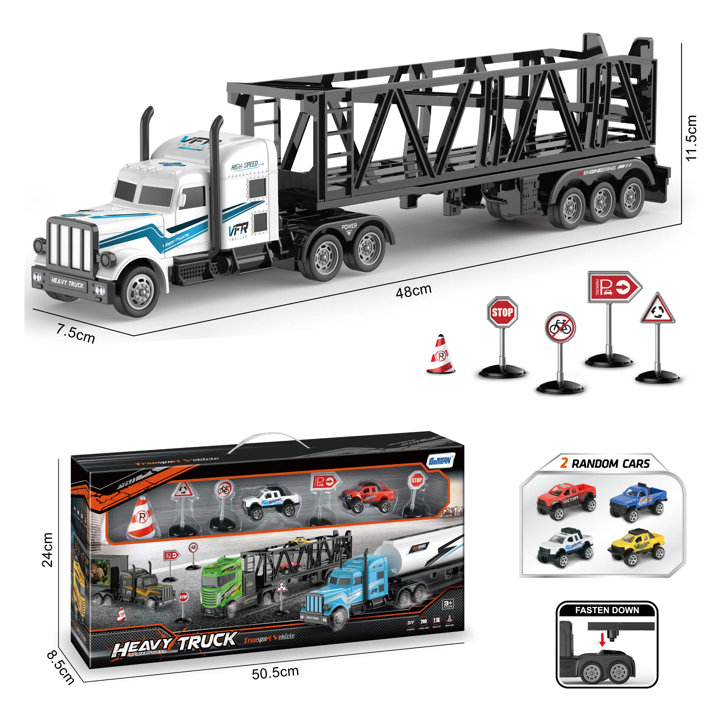 BGL инерционный автомобиль игрушки 1/16 грузовик контейнеровоз фрикционный игрушечный дорожный знак эвакуатор прицеп