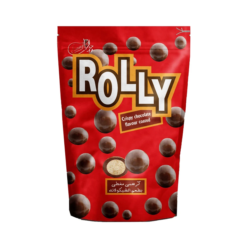 
High Quality Brown Chocolate Flavor Brittle Praline Candies Ball For Wholesale 