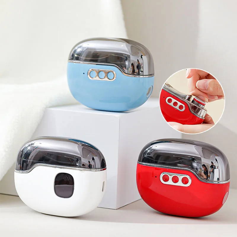 Smart Automatic Manicure Pedicure Finger Trimmer Cutter Polishing LED Safe Painless USB Electric Nail Clipper for Baby Adults