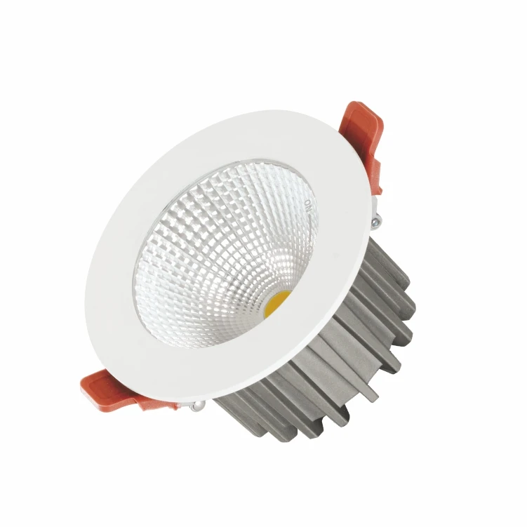 Thick aluminum housing cob downlight 15W 30W 40W 50W led module surface ring easy replace commercial indoor project spotlight