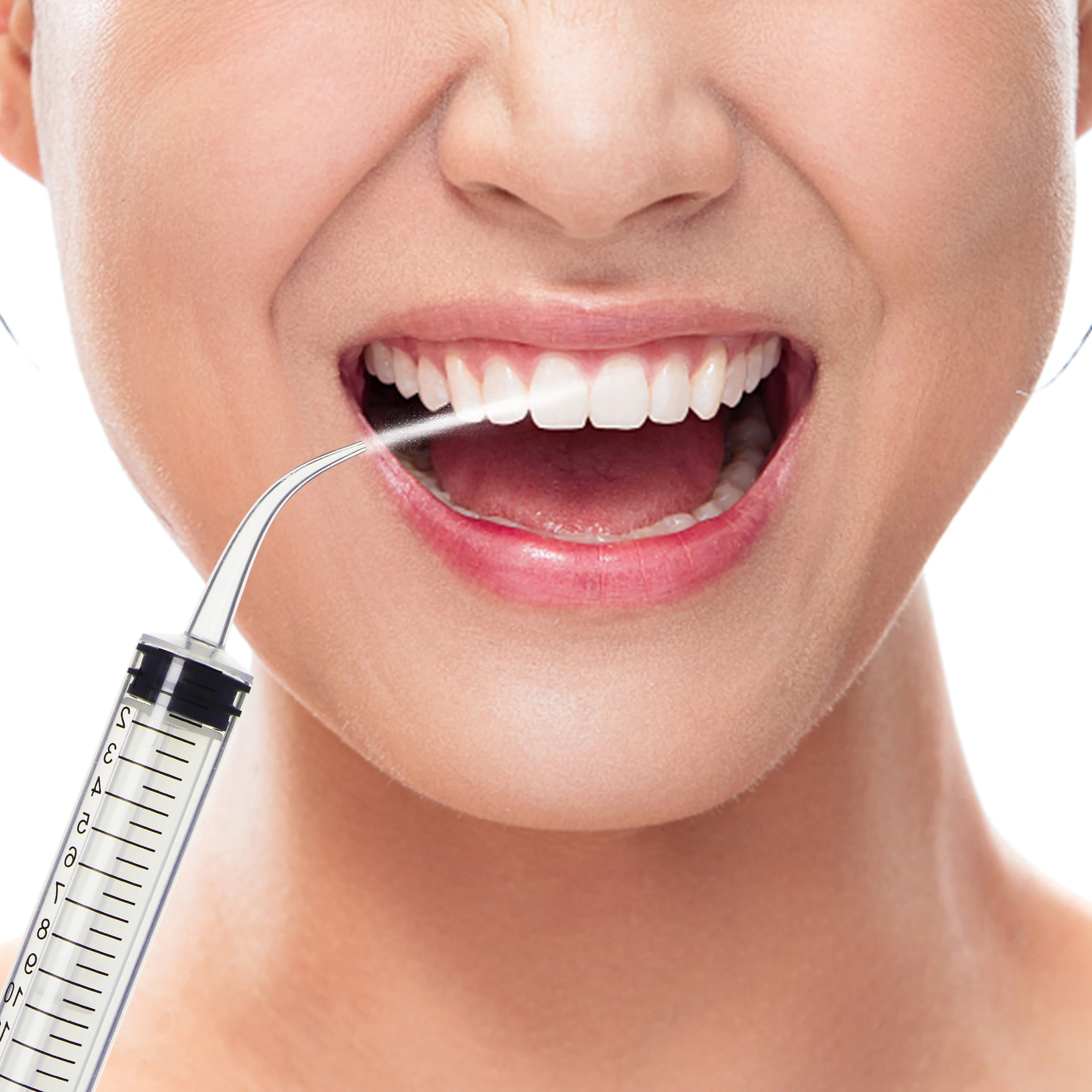 WEGO Dental Syringe Disposable Medical Plastic Sterile 1ml 2ml 3ml 5ml 6ml 10ml With Needle Curved Tip Cap For Baby Kid Baby OEM