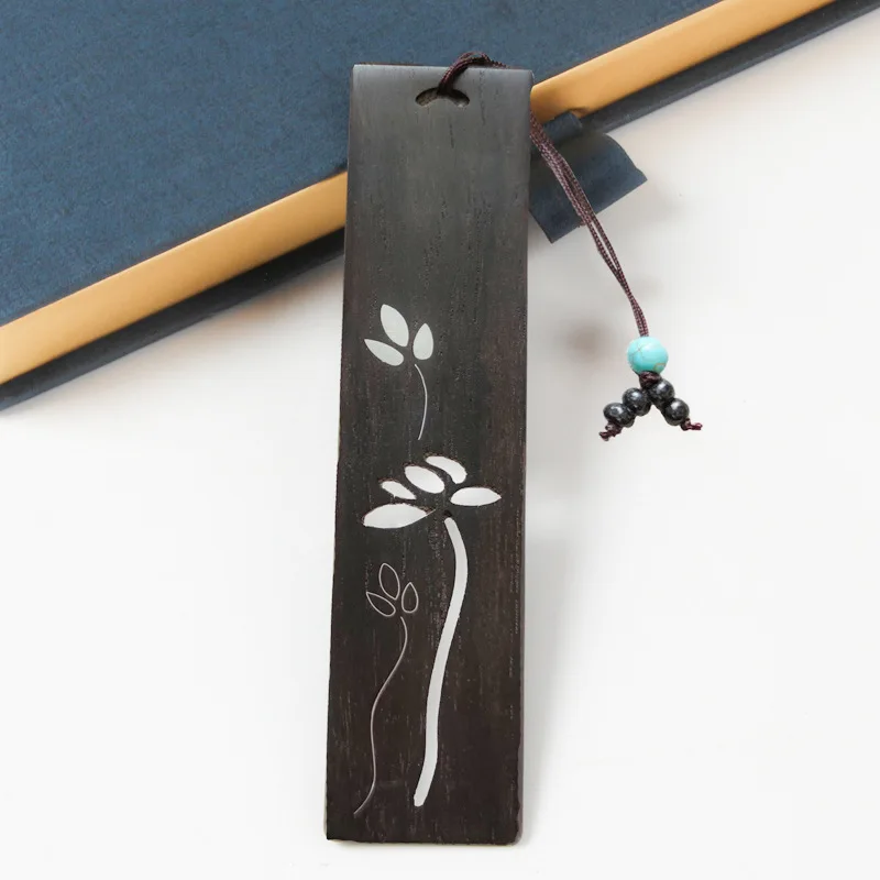 Professional Supply Exporters Exquisitely Carved Solid Wood Chinese Style Wooden Vintage Bookmark