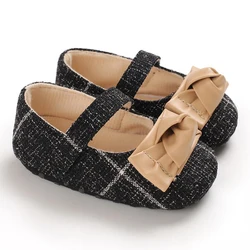 Hot sale factory direct price baby light shoes kids cute Bow infant shoes