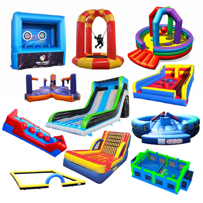 ZZPL Hot selling inflatable race tracking court for sale Giant inflatable outdoor sports game equipment from China factory
