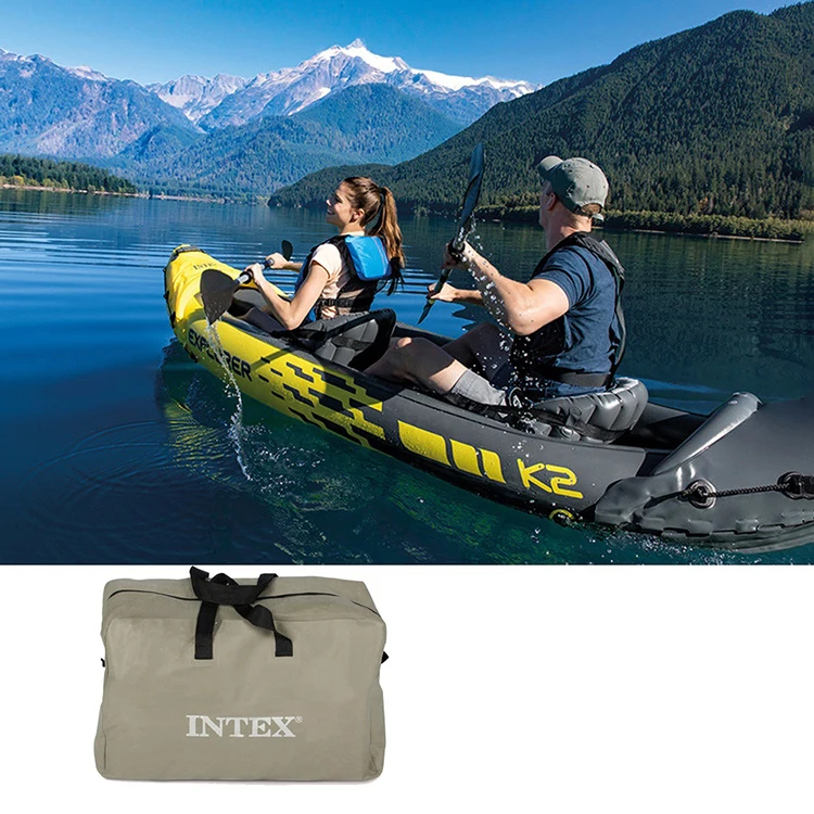  Intex K2 Inflatable OEM Fishing Kayak High Pressure Canoe 2 Person Pvc