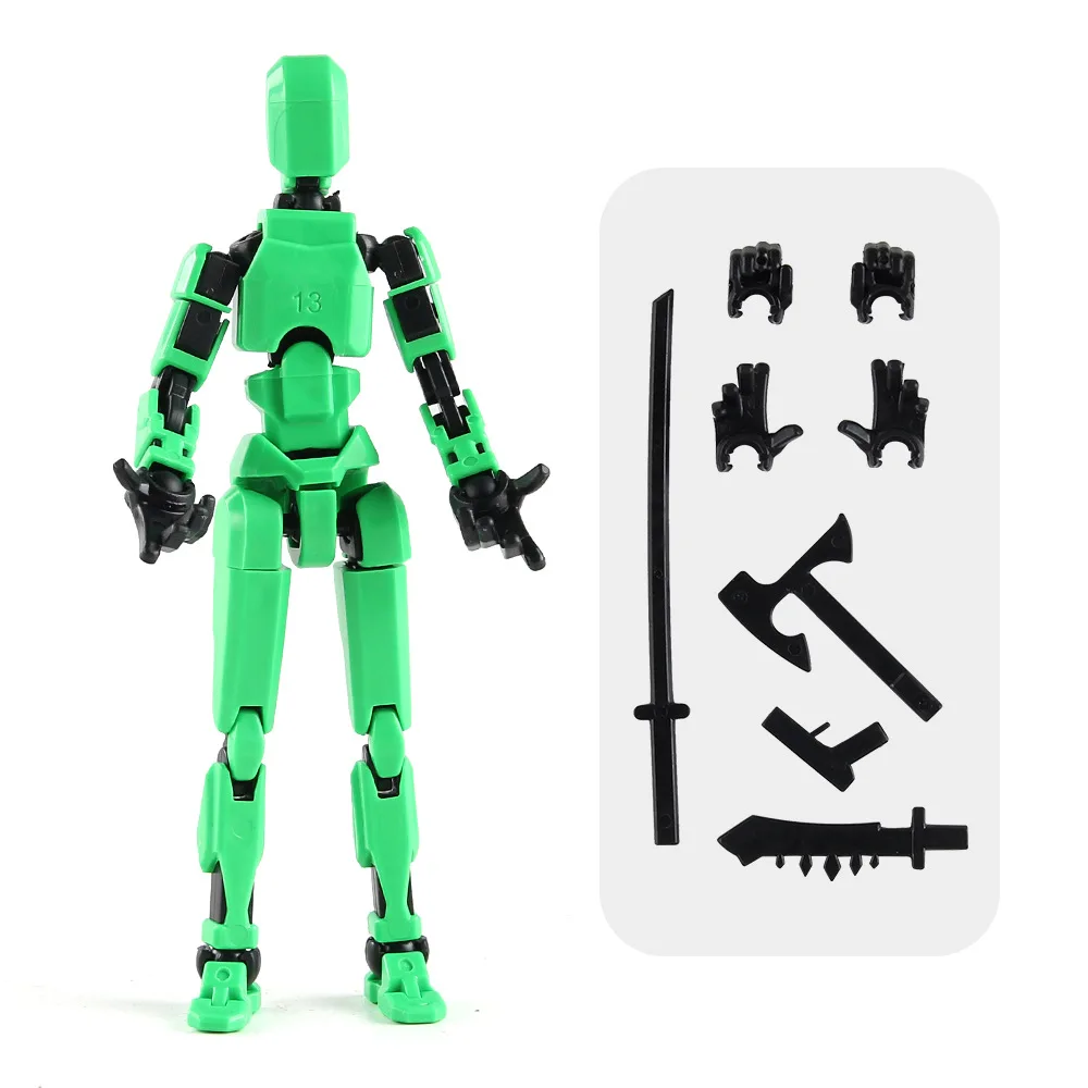 T827 Hot selling 3D printing robot model multi joint movable assembly doll animal human deformation toy