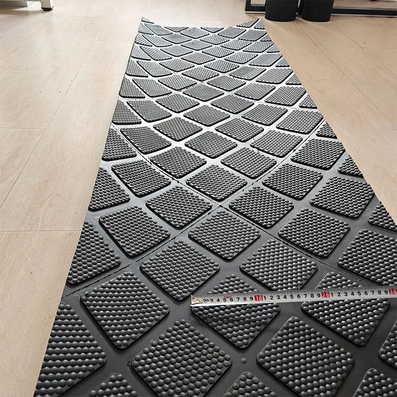 New Rubber Stall Mats Textured Bottom Surface For Livestock 4X 6 Foot Straight Edge Horse Stall Mats